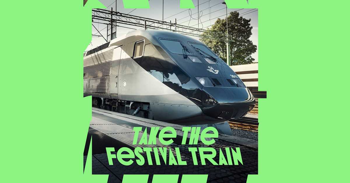 SJ & Way Out West vill premiera de som tar tåget – lanserar samarbetet Green Ticket!
