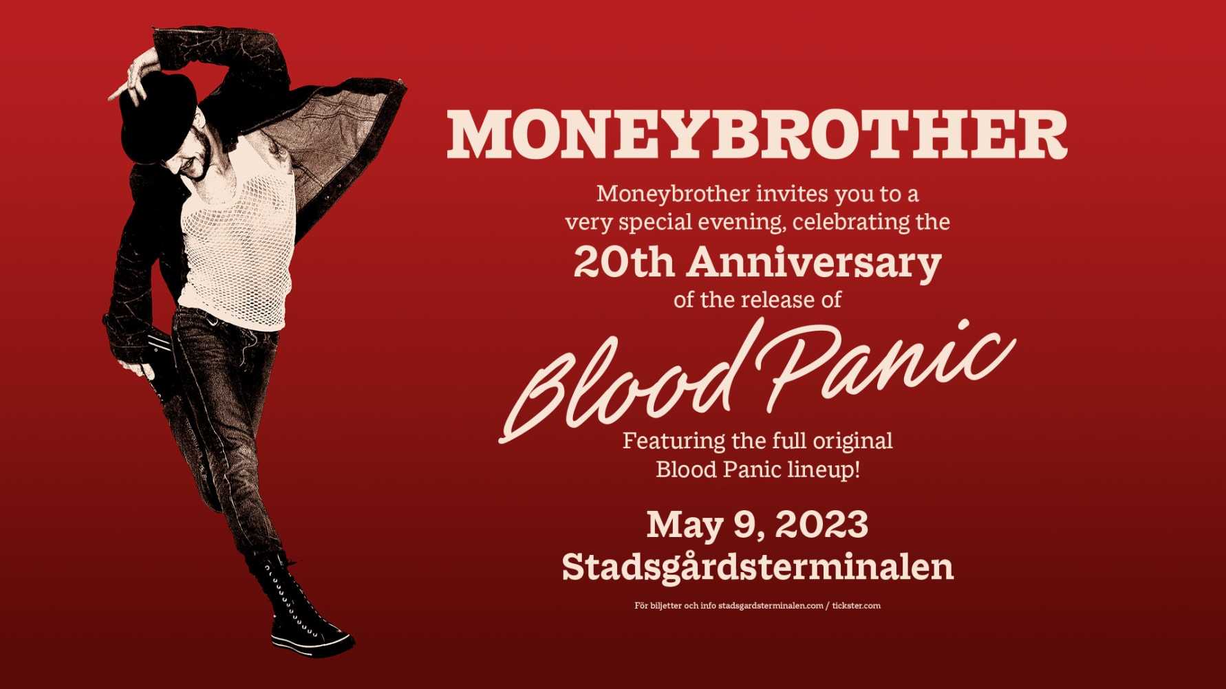 Moneybrother bjuder in till unik konsert på Stadsgårdsterminalen – 20 år efter släppet av ”Blood Panic”