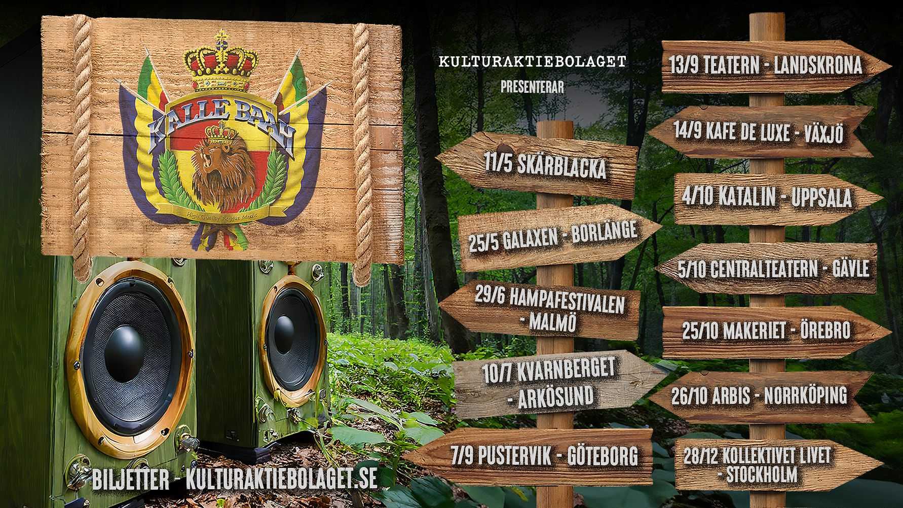 Reggaelegendarerna i Kalle Baah drar på Sverigeturné i 16 städer