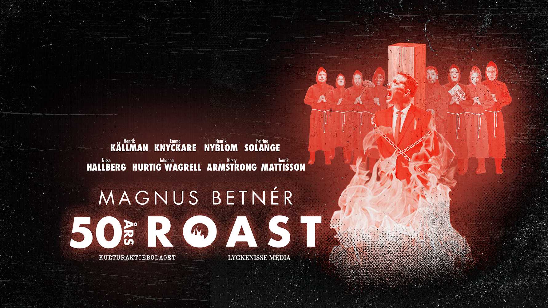 Magnus Betnér fyller 50 år och firar med live-roast