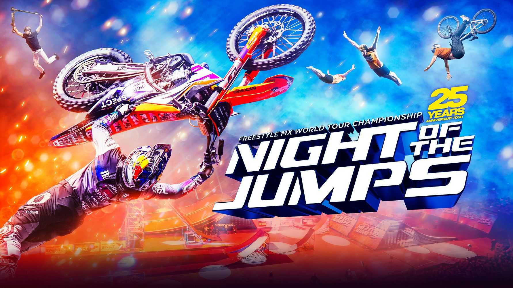 Freestyle Motocross-tävlingen NIGHT of the JUMPs firar 25 år - intar Avicii Arena 2025!  