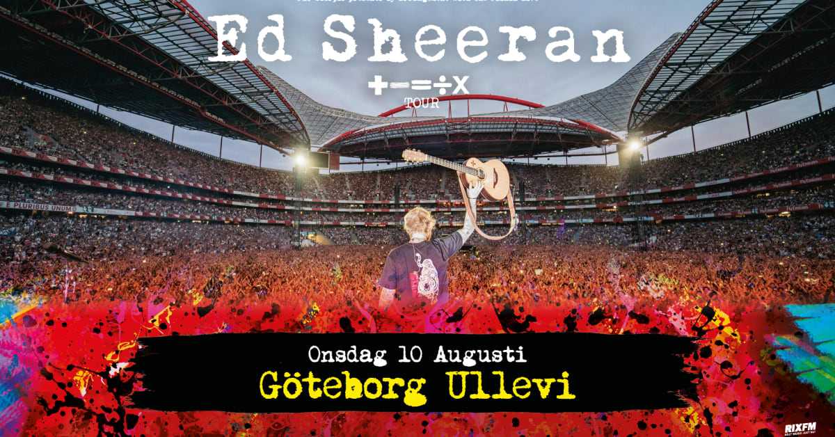 Ed Sheeran kommer till Sverige!