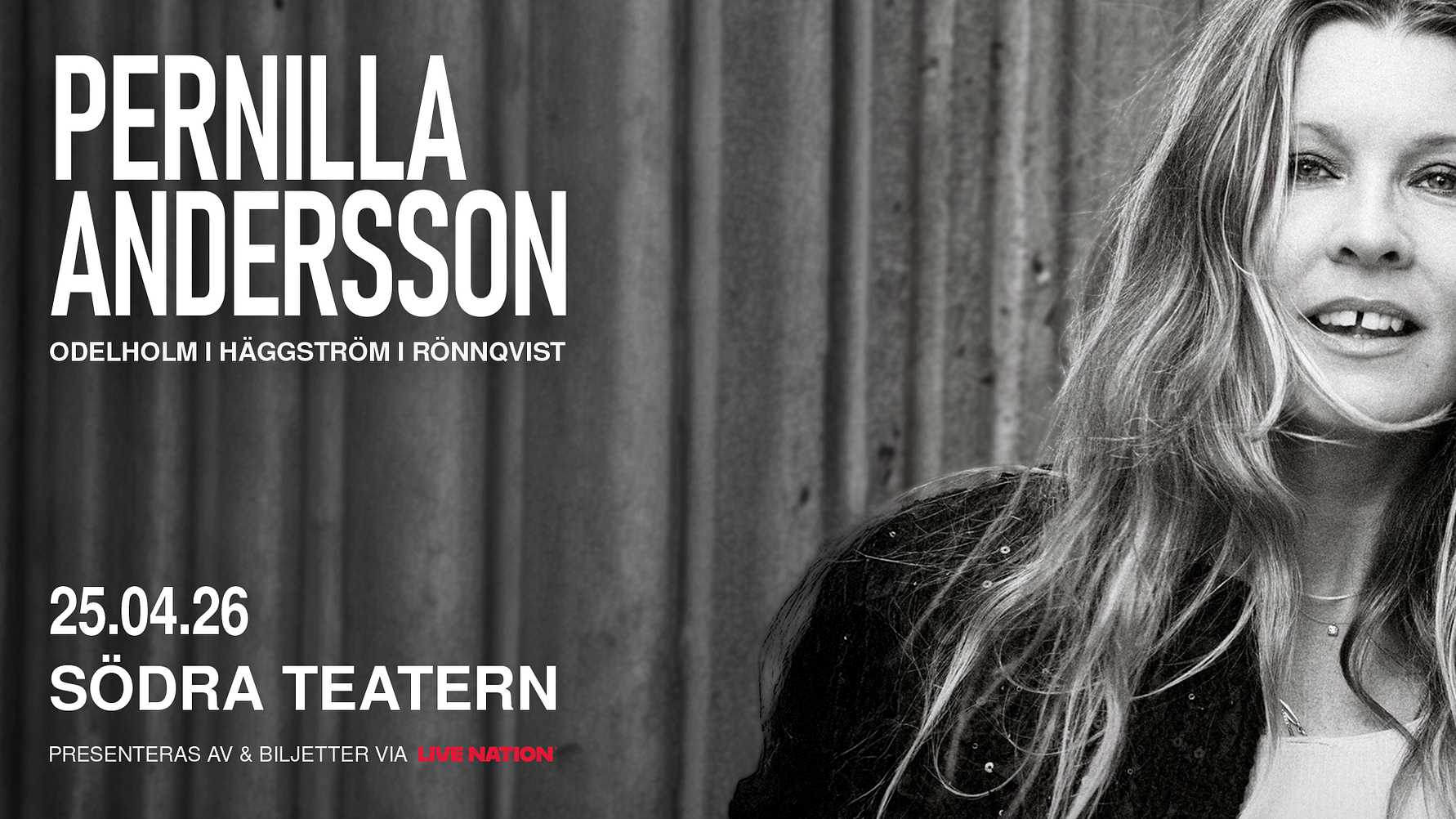 Pernilla Andersson gör musiken till julens storfilm och spelar på Södra Teatern i april