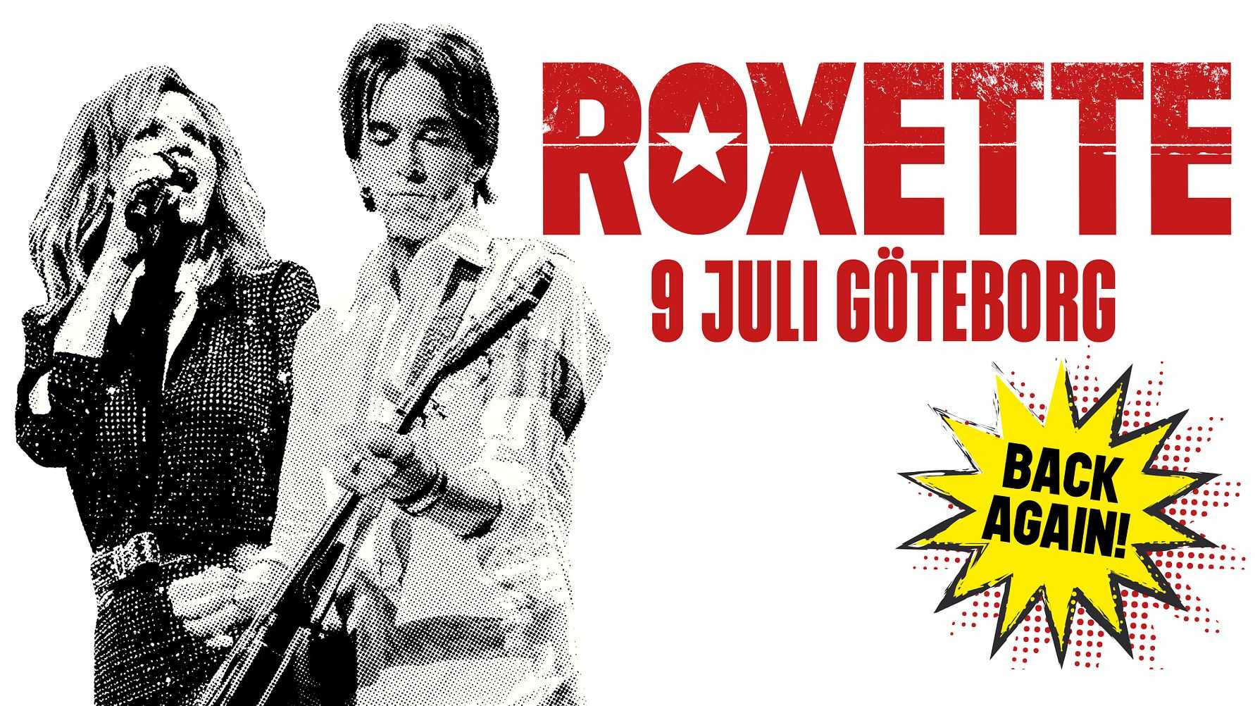 Roxette till Slottsskogsvallen i sommar – deras enda spelning i Sverige 2026 