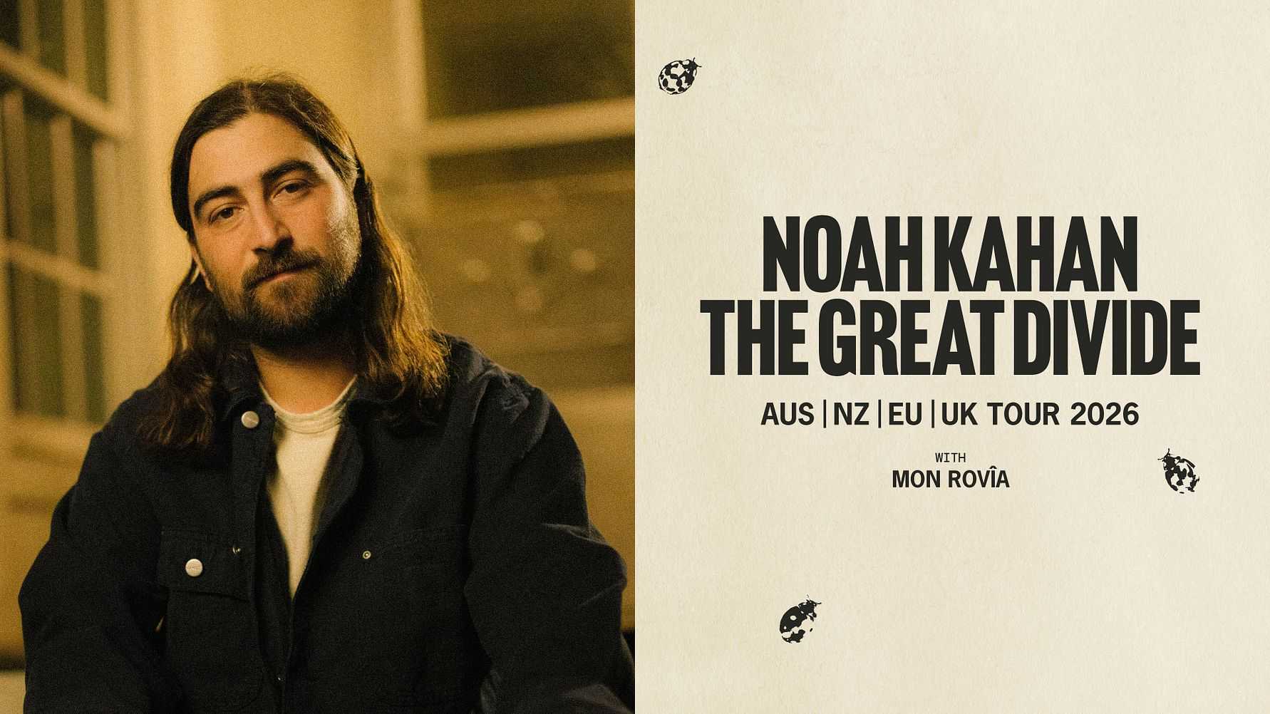 NOAH KAHAN ÅKER PÅ VÄRLDSTURNÉ - ETT STOPP I SVERIGE!