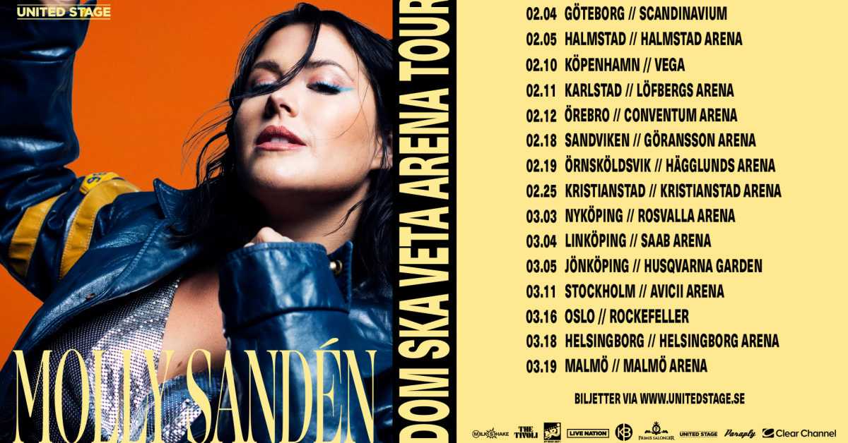 Molly Sandén åker ut på sin största turné någonsin – nya datum adderade i Skandinavien