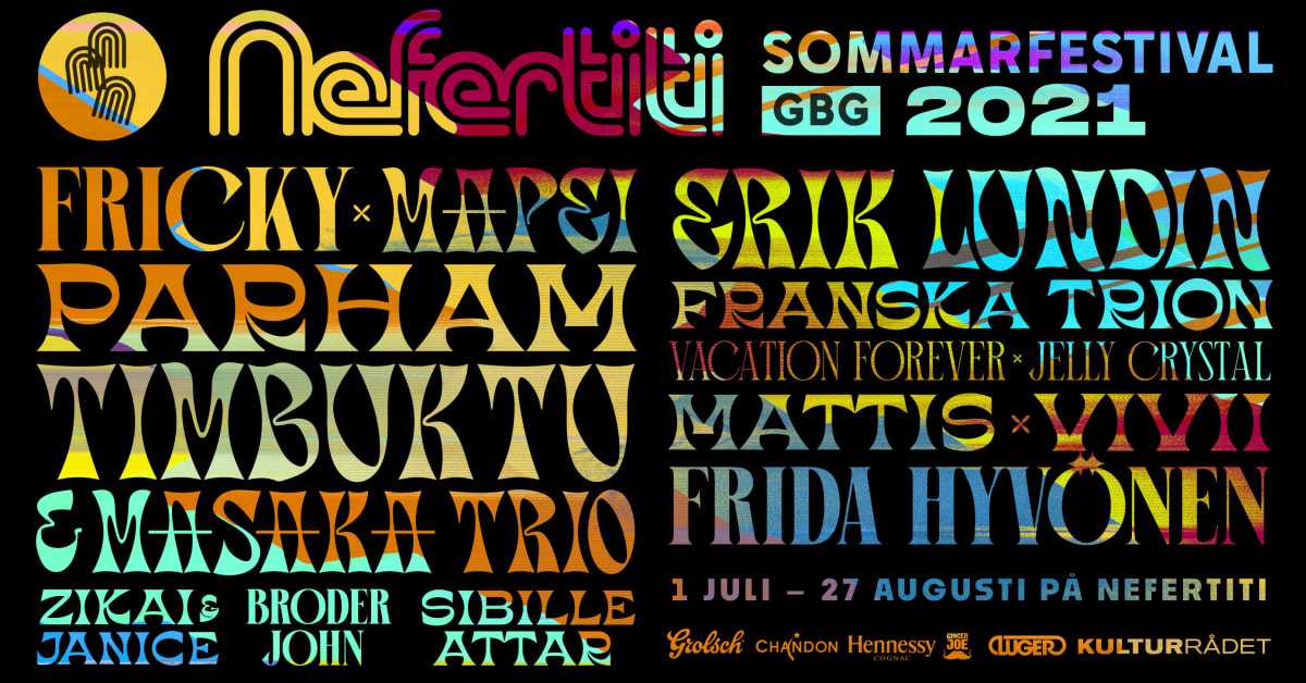 Mapei, Timbuktu & MASAKA Trio och Frida Hyvönen till Nefertitis festivalsommar