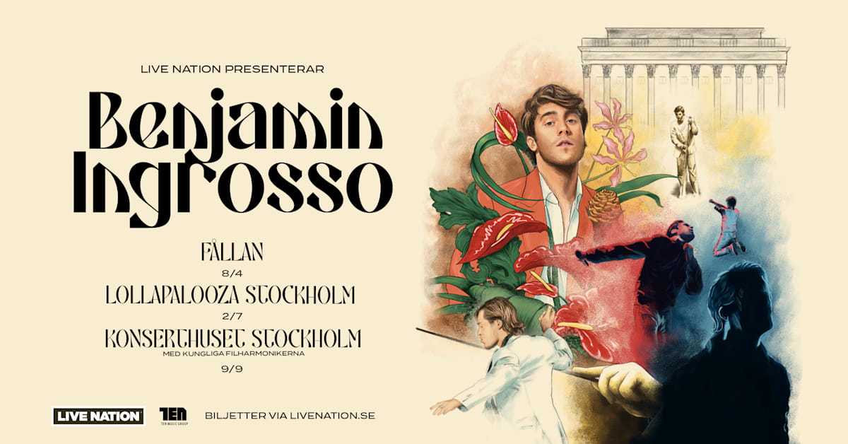 BENJAMIN INGROSSO GÖR TRE UNIKA KONSERTER UNDER 2022