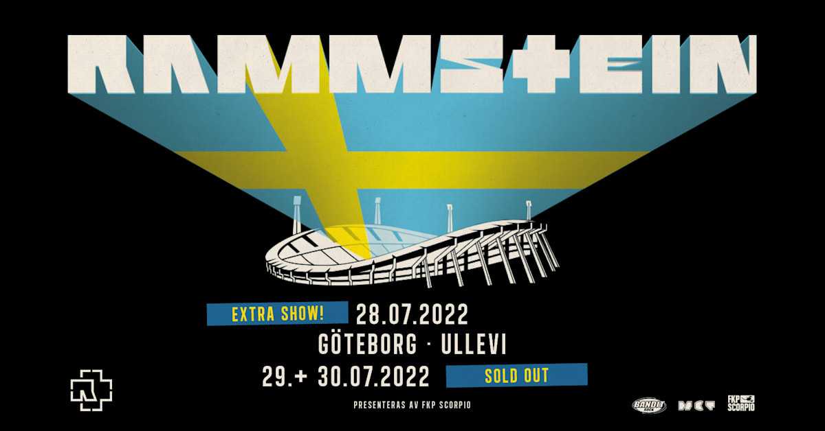 Det blir en tredje konsert med Rammstein på Ullevi i sommar