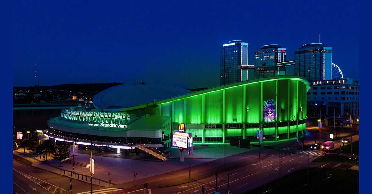 Därför lyser Scandinavium grönt ikväll