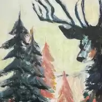 Evenemang: Forest Deer Sip & Paint