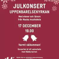 Evenemang: Julkonsert Uppenbarelsekyrkan 2025