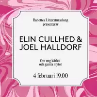 Evenemang: Litteratursalong: Elin Cullhed & Joel Halldorf