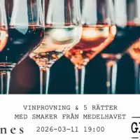 Evenemang: Vinprovning & 5 Rätter Med Smaker Från Medelhavet