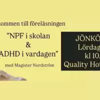 Evenemang: Föreläsning Med Magister Nordström I Jönköping