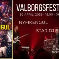 Evenemang: Valborgsfesten Med Nyfikengul & Star Dj Fm