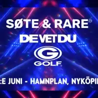 Evenemang: Søte & Rare + De Vet Du + Golf