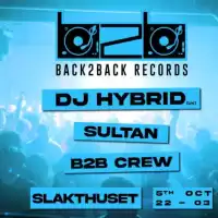 Evenemang: Back2back W/ Dj Hybrid (uk) + Hits Sthlm