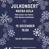 Evenemang: Julkonsert Nacka Aula 2025