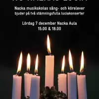 Evenemang: Nu Nalkas Lucia - Luciakonsert Med Nacka Musikskolas Sång- & Körelever