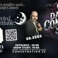 Evenemang: Dark Comedy Night By Drzero-english Standup Show