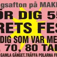 Evenemang: årets Fest 55+  Trettondagsafton 2026