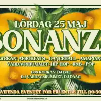 Evenemang: Bonanza + Vardagsrummet - Lördag 25 Maj