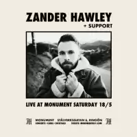 Evenemang: Zander Hawley (us) + Support 18/5