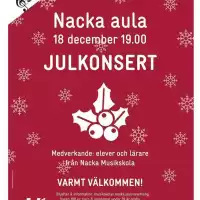 Evenemang: Julkonsert Nacka Aula 2024