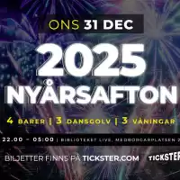 Evenemang: Nyårsafton 2025/2026 På Biblioteket Live