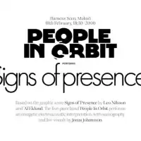 Evenemang: People In Orbit Plays Signs Of Presence
