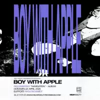 Evenemang: Boy With Apple - Releasefest/support: Wolfschmidt