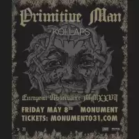 Evenemang: Primitive Man + Kollaps 8/5