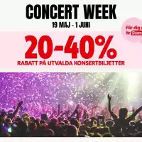 Bild på Concert Week är tillbaka – exklusiva biljettpriser för ICA-stammisar